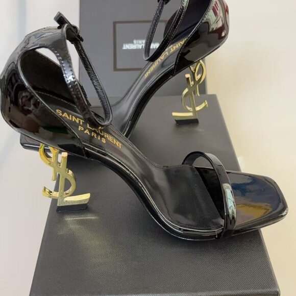 YSL Opyum Snake Heeled Sandals - Picture 2 of 5